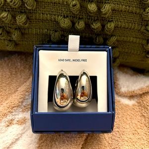 House of Harlow 1960 Large Silver Hoop